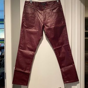 Vegan leather pants